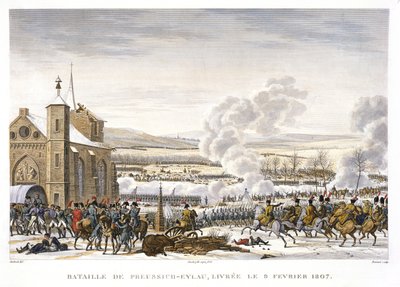 The Battle of Preussisch-Eylau, 9 February 1807, engraved by Edme Bovinet by Jacques Francois Joseph Swebach